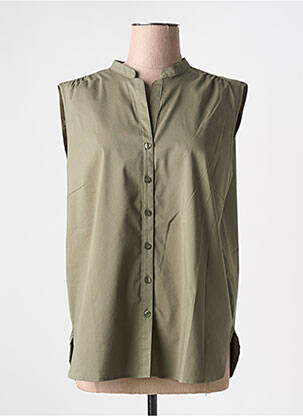 Chemisier coupe droite sans manche vert BETTY BARCLAY femme