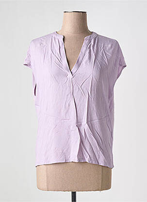 Blouse manches courtes manches courtes violet S.OLIVER femme