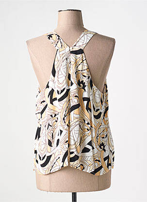Top coupe fluide sans manche beige SURKANA femme