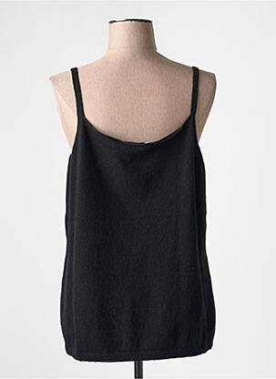Top tissage jersey fines bretelles noir PERSONA femme