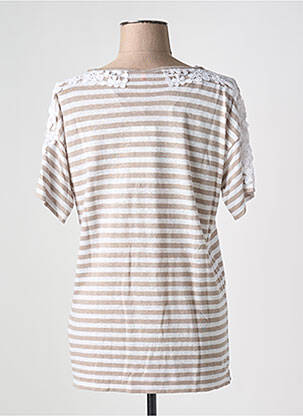 T-shirt stretch manches courtes marron GERRY WEBER femme