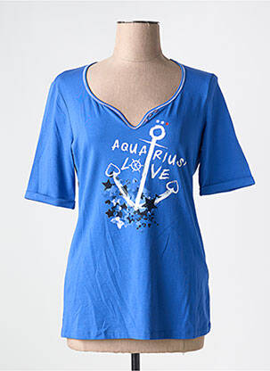 T-shirt manches mi-longues manches courtes bleu BETTY BARCLAY femme