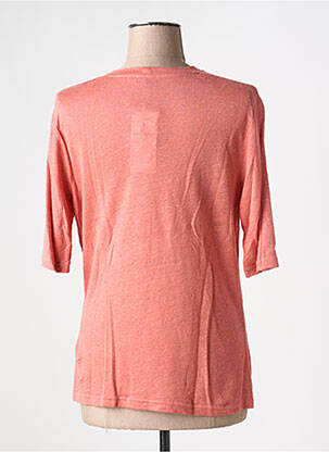 Pull tissage chiné manches 3/4 orange GERRY WEBER femme