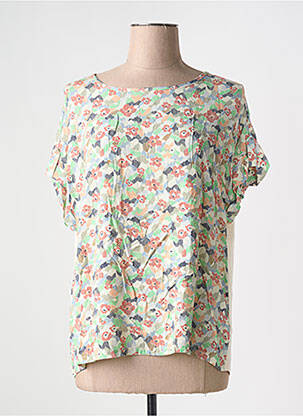Top stretch manches courtes beige S.OLIVER femme