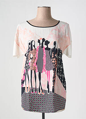 T-shirt imprimé fantaisie manches courtes beige GERRY WEBER femme