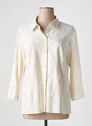 Chemisier coupe droite manches 3/4 beige MASSY femme