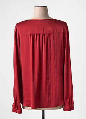Blouse poignets boutonnés avec fente manches longues rouge GERRY WEBER femme