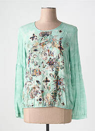 Blouse imprimé fleurs manches longues vert GERRY WEBER femme
