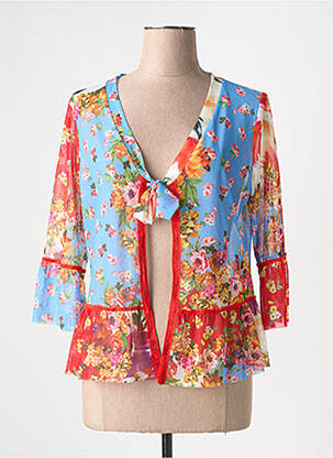 Gilet manches longues manches 3/4 rouge OLIVIER PHILIPS femme