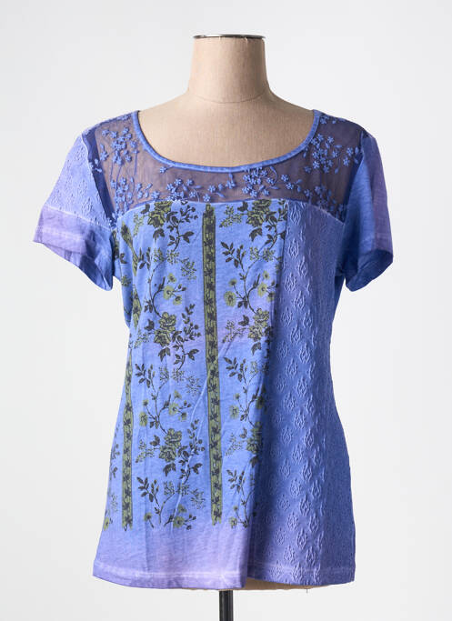 T-shirt violet ANGELS NEVER DIE pour femme