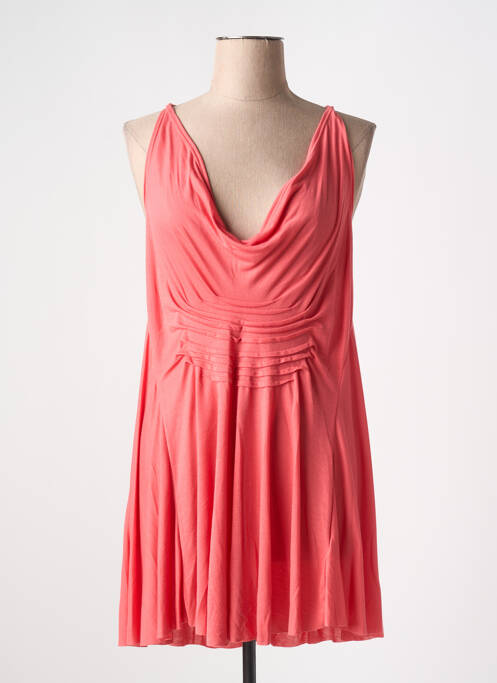 Tunique sans manche orange LAUREN VIDAL pour femme