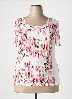 T-shirt stretch manches courtes rose GEVANA femme