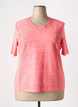 T-shirt stretch manches courtes rose RABE femme