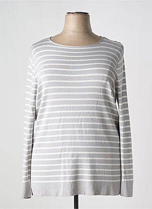 Pull coupe cintrée manches longues gris GERRY WEBER femme