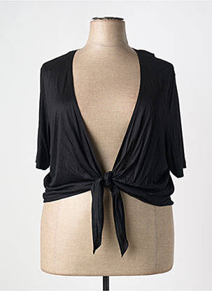 Gilet cache-cœur manches 3/4 noir GERRY WEBER femme