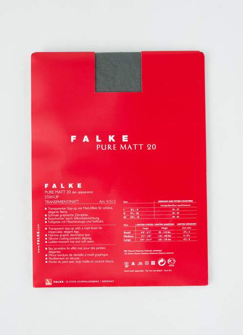 Bas gris FALKE pour femme