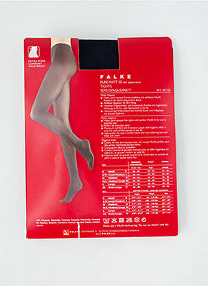 Collants stretch bleu FALKE femme