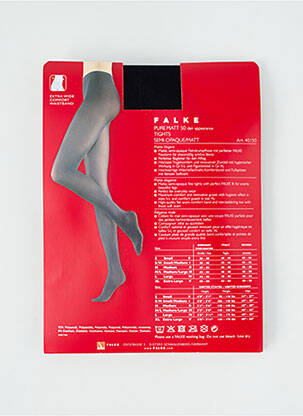 Collants elastique à la taille noir FALKE femme