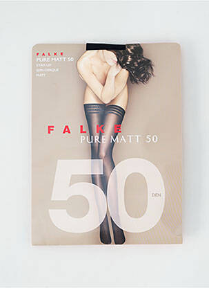 Bas noir FALKE pour femme