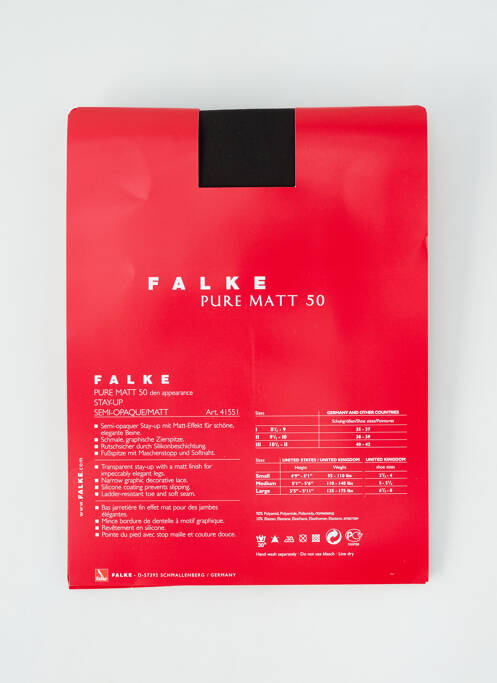 Bas gris FALKE pour femme