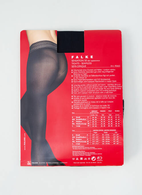 Collants noir FALKE femme