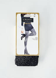 Collants imprimé fantaisie noir LE BOURGET femme