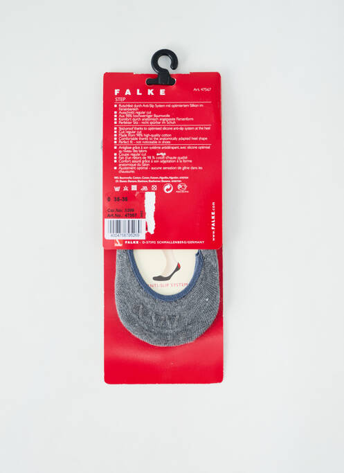 Chaussettes gris FALKE pour femme