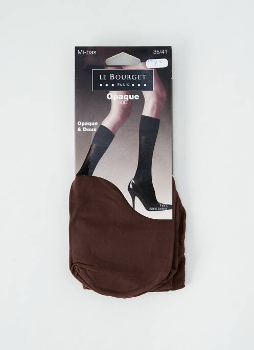 Chaussettes marron LE BOURGET pour femme