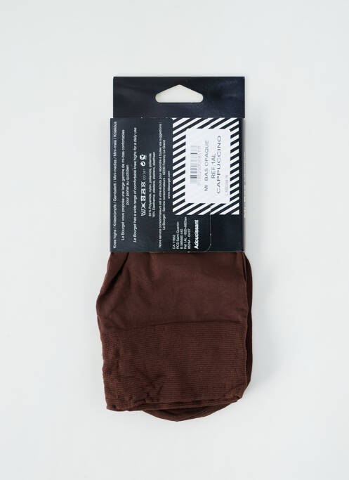Chaussettes marron LE BOURGET pour femme