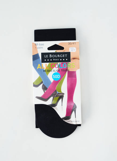 Chaussettes noir LE BOURGET pour femme
