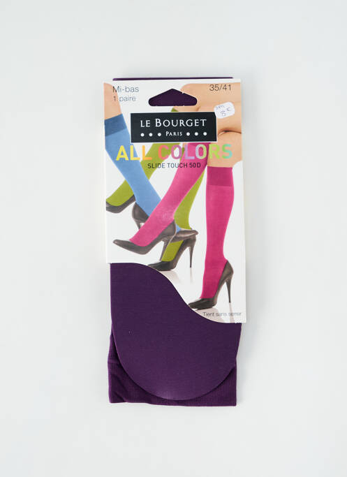 Chaussettes violet LE BOURGET femme
