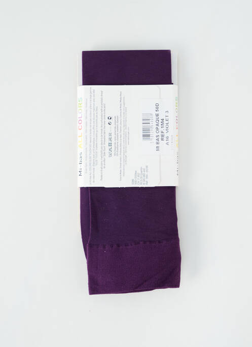 Chaussettes violet LE BOURGET femme