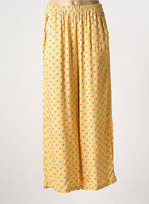 Pantalon large tissage popeline taille normale orange OXBOW femme