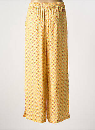 Pantalon large tissage popeline taille normale orange OXBOW femme