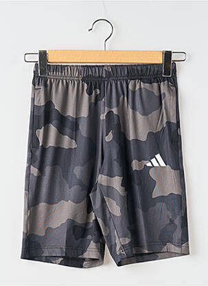 Short poches taille élastique gris ADIDAS garcon