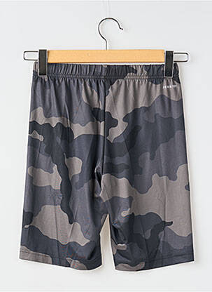 Short poches taille élastique gris ADIDAS garcon