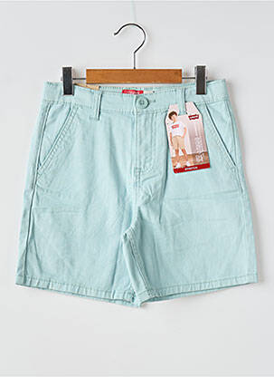 Bermuda fermeture zippée sous rabat boutonné bleu LEVI'S garçon