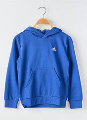 Sweat-shirt à capuche bleu ADIDAS pour garçon seconde vue