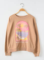 Sweat-shirt beige ROXY pour fille seconde vue