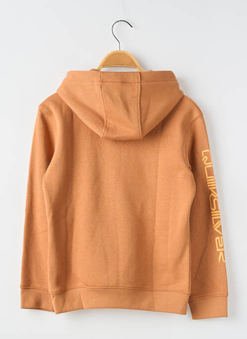 Sweat-shirt à capuche col v manches longues beige QUICKSILVER garcon