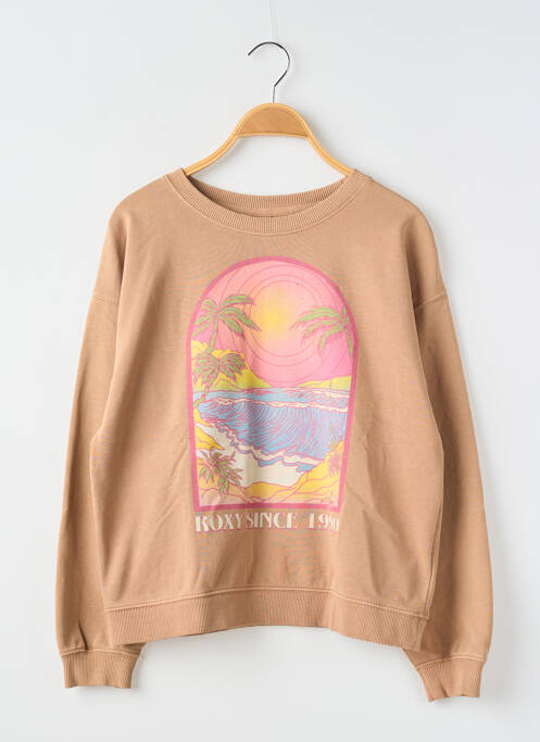 Sweat-shirt beige ROXY pour fille