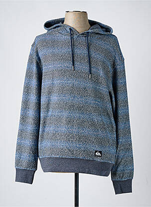 Sweat-shirt à capuche poches manches longues bleu QUIKSILVER homme