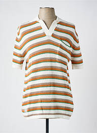 Pull col v manches courtes orange PEPE JEANS homme