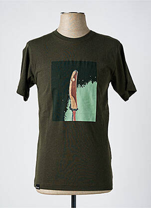 T-shirt coupe cintrée manches courtes vert ASTORE homme
