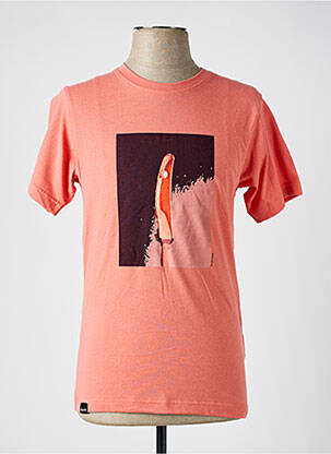 T-shirt coupe cintrée manches courtes orange ASTORE homme