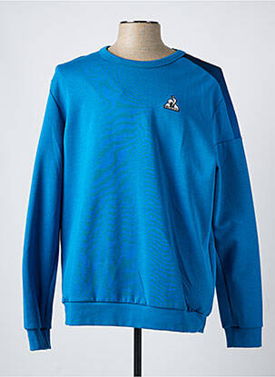 Sweat-shirt stretch manches longues bleu LE COQ SPORTIF homme