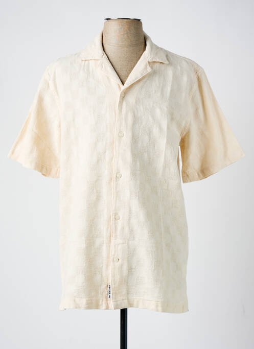 Chemise manches courtes beige PEPE JEANS pour homme