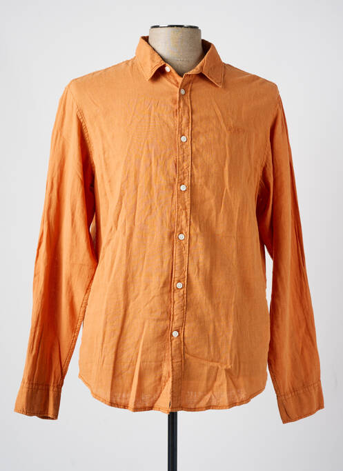 Chemise manches longues orange PEPE JEANS pour homme