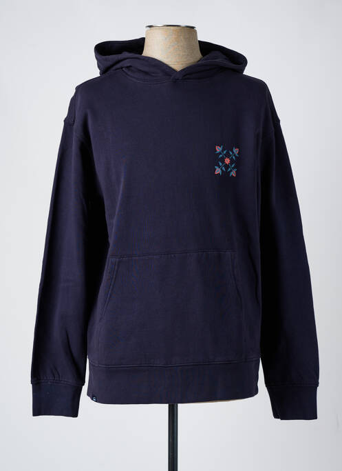 Sweat-shirt à capuche bleu OXBOW pour homme