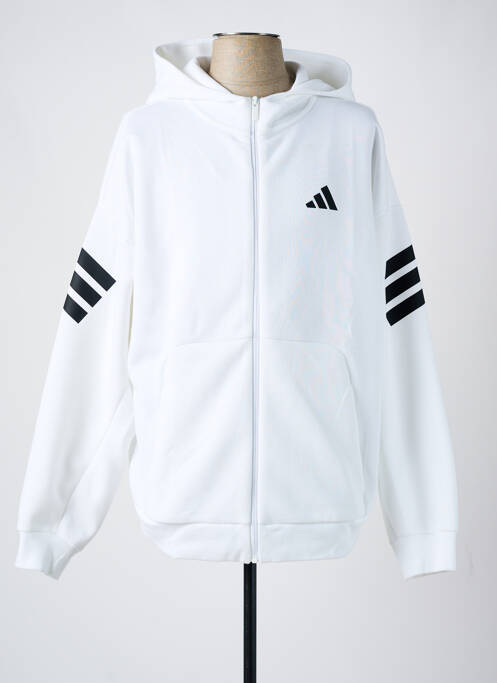 Veste casual blanc ADIDAS pour homme